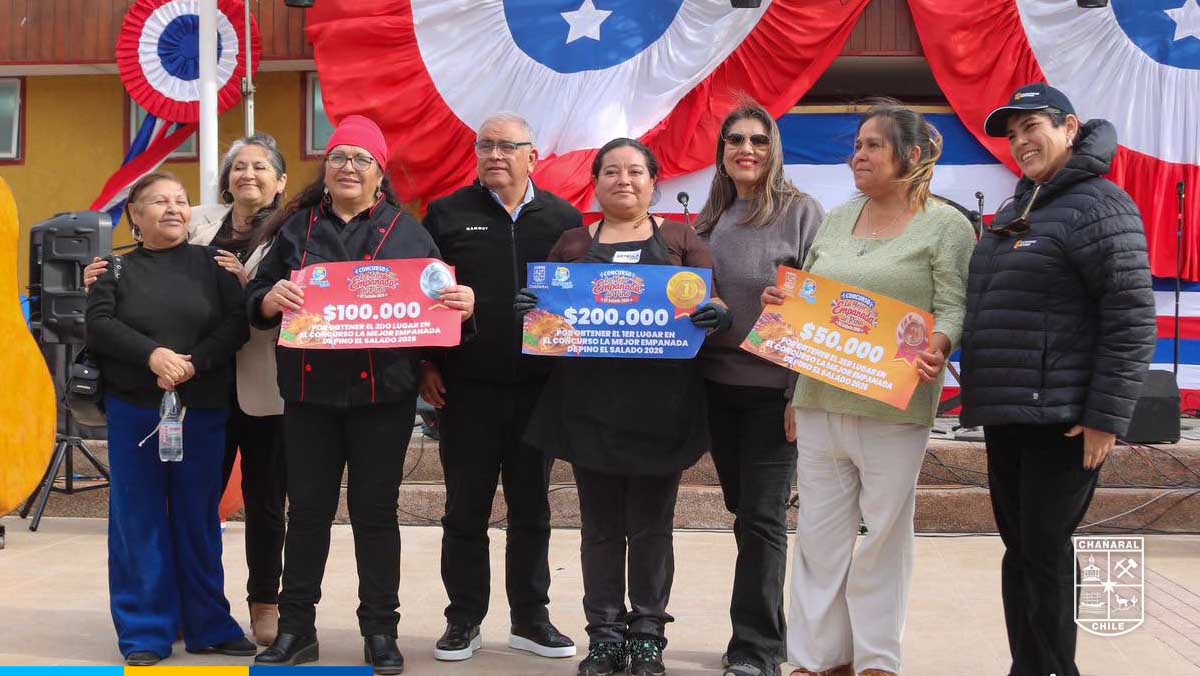 Las ganadoras del concurso de la Mejor Empanada de Fiestas Patrias El Salado 2026.